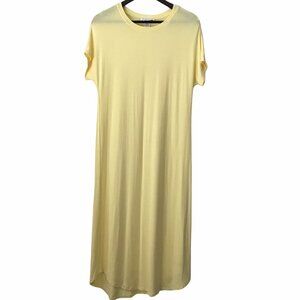 ICONIX LUXE - Crew Neck Short Sleeves Maxi Dress